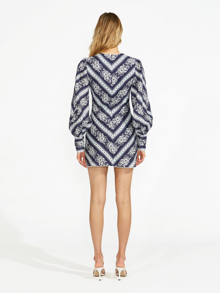 Flower Chain Mini Dress