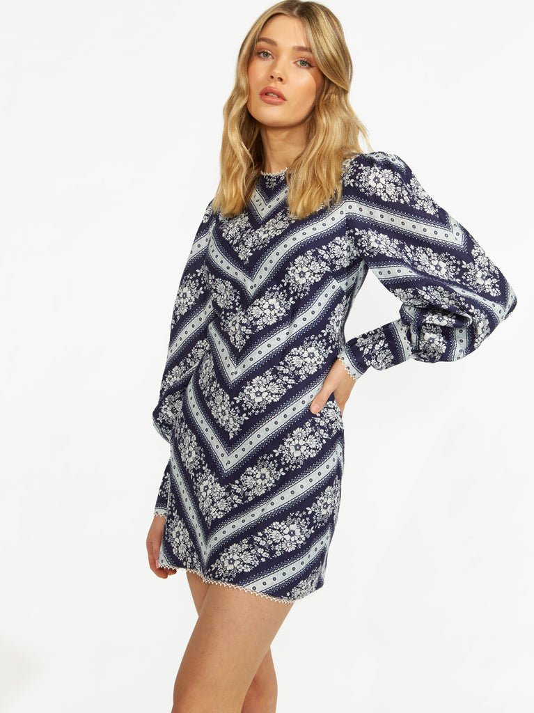 Flower Chain Mini Dress